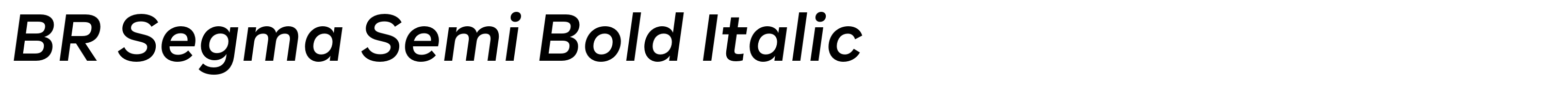 BR Segma Semi Bold Italic